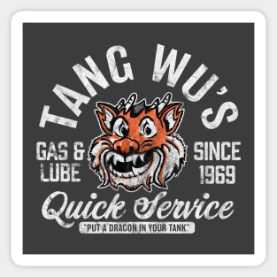 Tang Wu's Gas and Lube - Biker Style (Multicolor - Worn - Reverse) Sticker